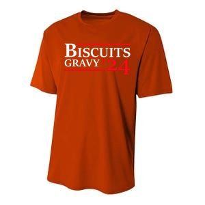 Biscuits Gravy 2024 Presidential Election Food Breakfast Performance Sprint T-Shirt