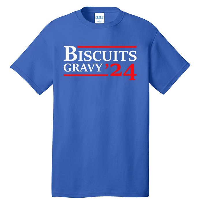 Biscuits Gravy 2024 Presidential Election Food Breakfast Tall T-Shirt