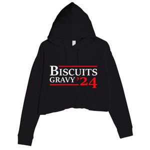 Biscuits Gravy 2024 Presidential Election Food Breakfast Crop Fleece Hoodie