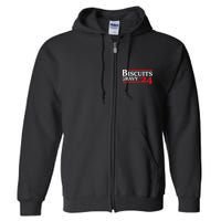 Biscuits Gravy 2024 Presidential Election Food Breakfast Full Zip Hoodie