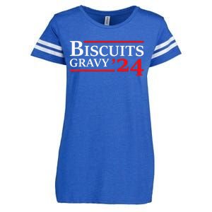 Biscuits Gravy 2024 Presidential Election Food Breakfast Enza Ladies Jersey Football T-Shirt