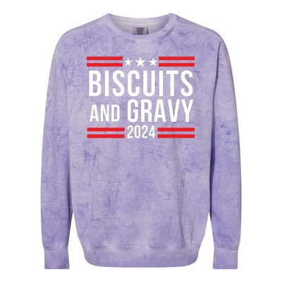 Biscuits & Gravy 2024 Foodie Southern Breakfast Food Lover Breakfast Lovers Colorblast Crewneck Sweatshirt