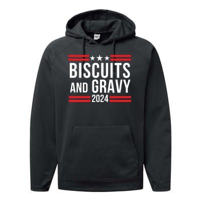 Biscuits & Gravy 2024 Foodie Southern Breakfast Food Lover Breakfast Lovers Performance Fleece Hoodie