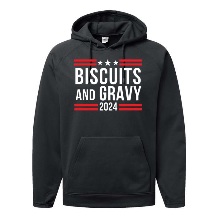 Biscuits & Gravy 2024 Foodie Southern Breakfast Food Lover Breakfast Lovers Performance Fleece Hoodie