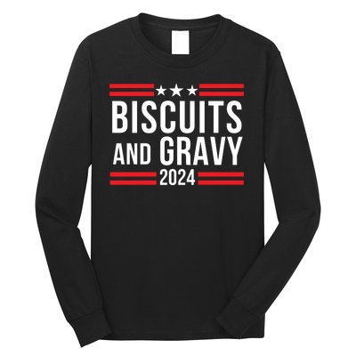 Biscuits & Gravy 2024 Foodie Southern Breakfast Food Lover Breakfast Lovers Long Sleeve Shirt