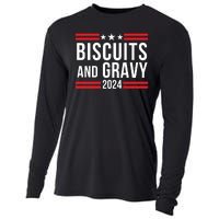 Biscuits & Gravy 2024 Foodie Southern Breakfast Food Lover Breakfast Lovers Cooling Performance Long Sleeve Crew