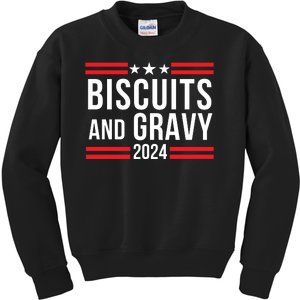 Biscuits & Gravy 2024 Foodie Southern Breakfast Food Lover Breakfast Lovers Kids Sweatshirt