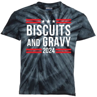 Biscuits & Gravy 2024 Foodie Southern Breakfast Food Lover Breakfast Lovers Kids Tie-Dye T-Shirt