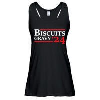 Biscuits Gravy 2024 Presidential Election Food Breakfast Ladies Essential Flowy Tank