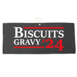 Biscuits Gravy 2024 Presidential Election Food Breakfast Large Microfiber Waffle Golf Towel