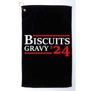 Biscuits Gravy 2024 Presidential Election Food Breakfast Platinum Collection Golf Towel