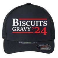 Biscuits Gravy 2024 Presidential Election Food Breakfast Flexfit Unipanel Trucker Cap