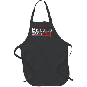 Biscuits Gravy 2024 Presidential Election Food Breakfast Full-Length Apron With Pockets