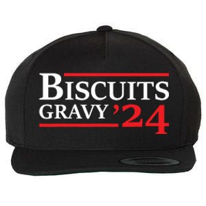 Biscuits Gravy 2024 Presidential Election Food Breakfast Wool Snapback Cap