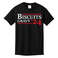 Biscuits Gravy 2024 Presidential Election Food Breakfast Kids T-Shirt