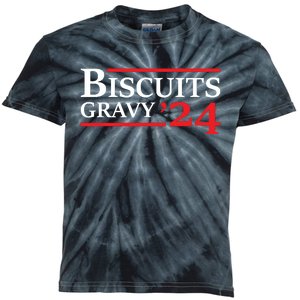 Biscuits Gravy 2024 Presidential Election Food Breakfast Kids Tie-Dye T-Shirt