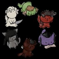 Baldurs Gate 3 Character Cute Cat Karlach Astarion 16 in Basic Backpack