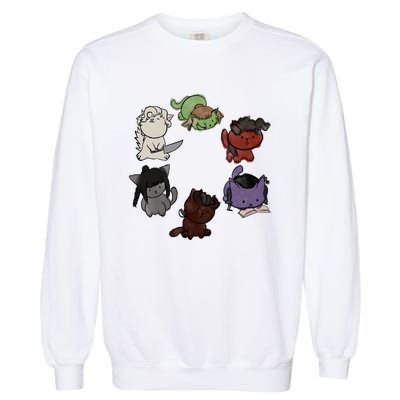 Baldurs Gate 3 Character Cute Cat Karlach Astarion Garment-Dyed Sweatshirt