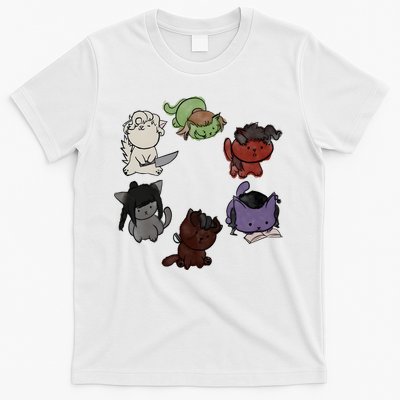 Baldurs Gate 3 Character Cute Cat Karlach Astarion T-Shirt