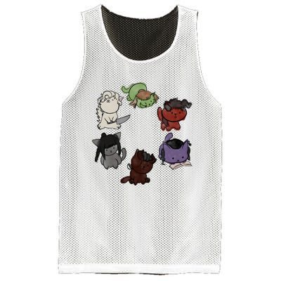 Baldurs Gate 3 Character Cute Cat Karlach Astarion Mesh Reversible Basketball Jersey Tank