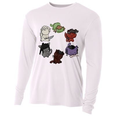 Baldurs Gate 3 Character Cute Cat Karlach Astarion Cooling Performance Long Sleeve Crew