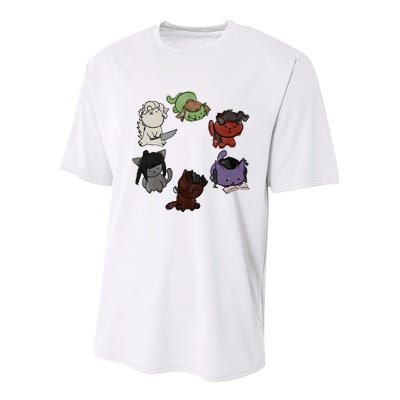 Baldurs Gate 3 Character Cute Cat Karlach Astarion Youth Performance Sprint T-Shirt