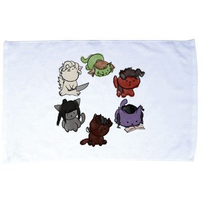 Baldurs Gate 3 Character Cute Cat Karlach Astarion Microfiber Hand Towel