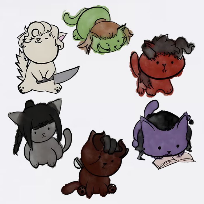 Baldurs Gate 3 Character Cute Cat Karlach Astarion Visor