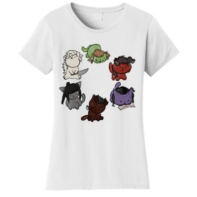 Baldurs Gate 3 Character Cute Cat Karlach Astarion Women's T-Shirt