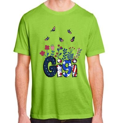 Butterflies Gigi 4th Of July Happy Usa Independence Christm Cool Gift Adult ChromaSoft Performance T-Shirt