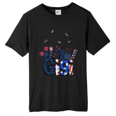 Butterflies Gigi 4th Of July Happy Usa Independence Christm Cool Gift Tall Fusion ChromaSoft Performance T-Shirt