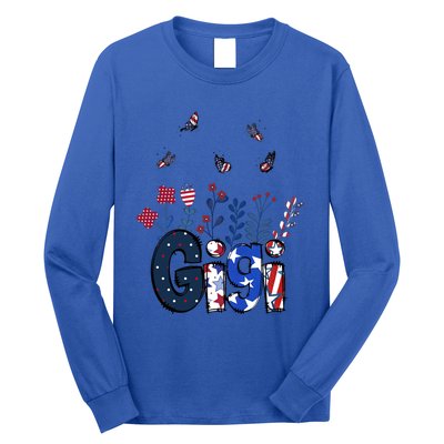 Butterflies Gigi 4th Of July Happy Usa Independence Christm Cool Gift Long Sleeve Shirt