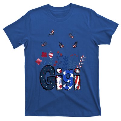 Butterflies Gigi 4th Of July Happy Usa Independence Christm Cool Gift T-Shirt