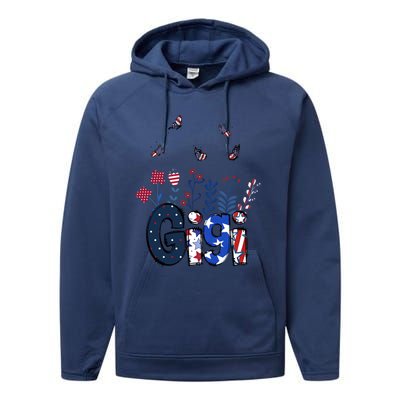 Butterflies Gigi 4th Of July Happy Usa Independence Christm Cool Gift Performance Fleece Hoodie