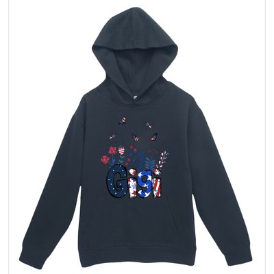 Butterflies Gigi 4th Of July Happy Usa Independence Christm Cool Gift Urban Pullover Hoodie