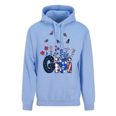 Butterflies Gigi 4th Of July Happy Usa Independence Christm Cool Gift Unisex Surf Hoodie