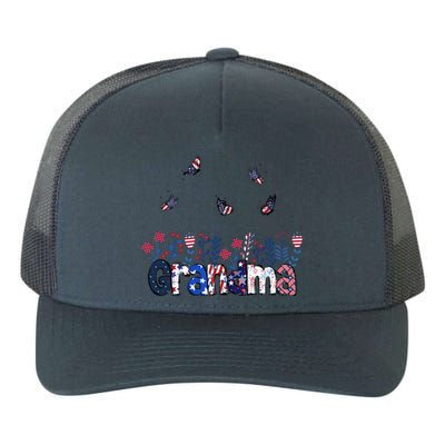 Butterflies Grandma 4th Of July Happy Usa Independence Chri Gift Yupoong Adult 5-Panel Trucker Hat