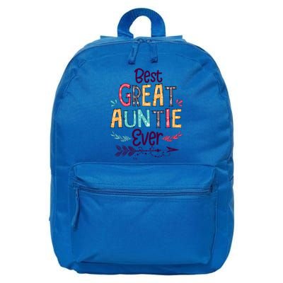 Best Great Auntie Ever Cute Arrow Family Blessing Meaningful Gift 16 in Basic Backpack