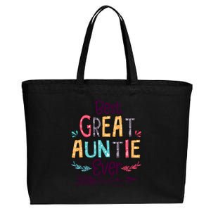 Best Great Auntie Ever Cute Arrow Family Blessing Meaningful Gift Cotton Canvas Jumbo Tote