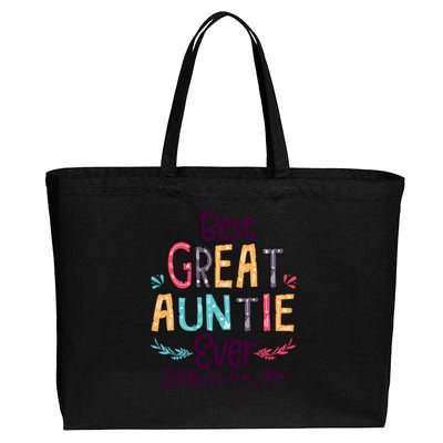 Best Great Auntie Ever Cute Arrow Family Blessing Meaningful Gift Cotton Canvas Jumbo Tote