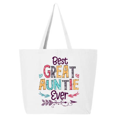 Best Great Auntie Ever Cute Arrow Family Blessing Meaningful Gift 25L Jumbo Tote