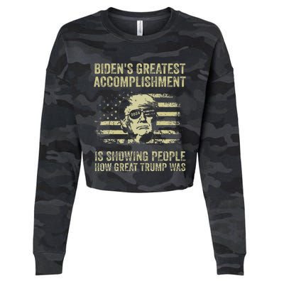 BidenS Greatest Accomplishment Is Showing Trump 2024 Cropped Pullover Crew