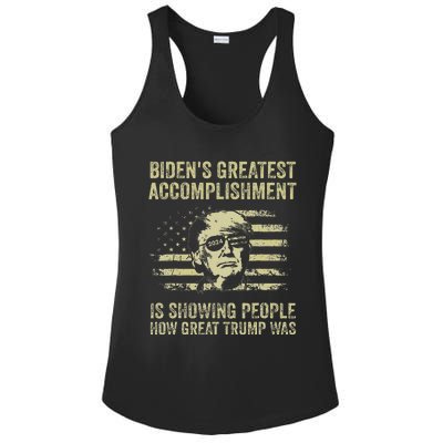 BidenS Greatest Accomplishment Is Showing Trump 2024 Ladies PosiCharge Competitor Racerback Tank