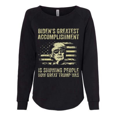 BidenS Greatest Accomplishment Is Showing Trump 2024 Womens California Wash Sweatshirt