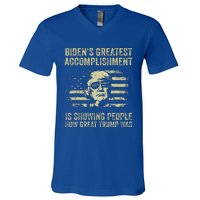 BidenS Greatest Accomplishment Is Showing Trump 2024 V-Neck T-Shirt