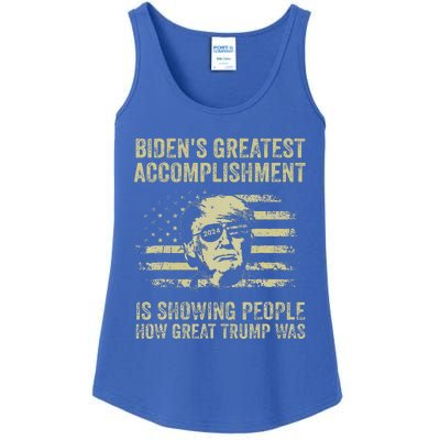 BidenS Greatest Accomplishment Is Showing Trump 2024 Ladies Essential Tank