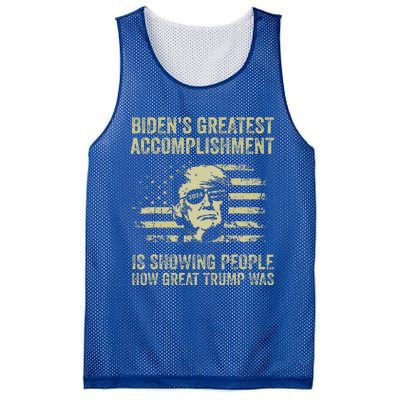 BidenS Greatest Accomplishment Is Showing Trump 2024 Mesh Reversible Basketball Jersey Tank