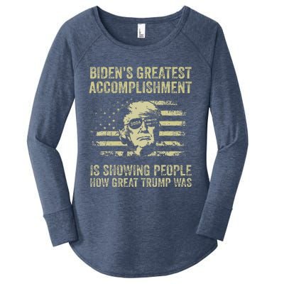 BidenS Greatest Accomplishment Is Showing Trump 2024 Women's Perfect Tri Tunic Long Sleeve Shirt