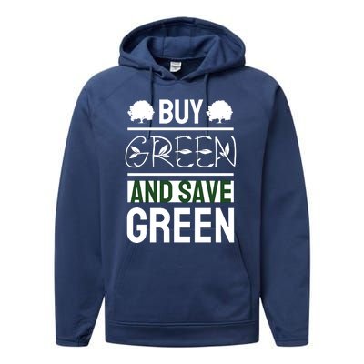 Buy Green And Save Green Performance Fleece Hoodie