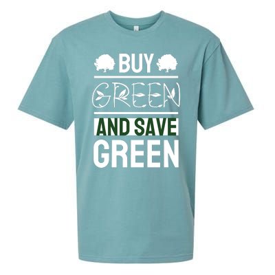 Buy Green And Save Green Sueded Cloud Jersey T-Shirt